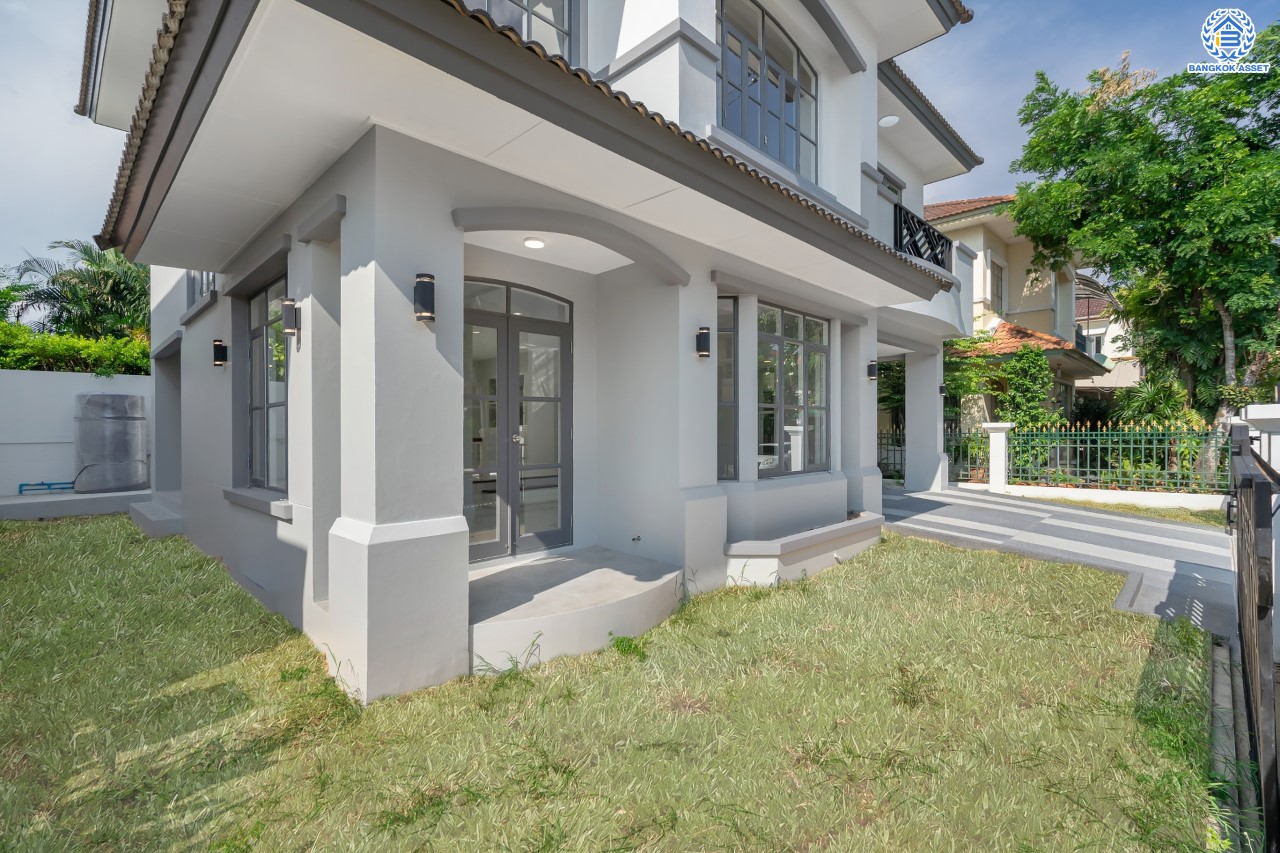 บ้านมือสองตกแต่งใหม่ ม.นันทวัน บางใหญ่-รัตนาธิเบศร์ บ้านเดี่ยวคุณภาพแบรนด์ LH ตอบโจทย์ทุกไลฟ์สไตล์ เนื้อที่ขนาด 66 ตร.ว. ฟังก์ชัน 3 ห้องนอน 3 ห้องน้ำ 1 ห้องแม่บ้านพร้อมห้องน้ำในตัว บนทำศักยภาพ หน้าโครงการติดถนนกาญจนาภิเษก ใกล้รถไฟฟ้าสายสีม่วง "สถานีสามแยกบางใหญ่" และทางด่วน "ศรีรัช"